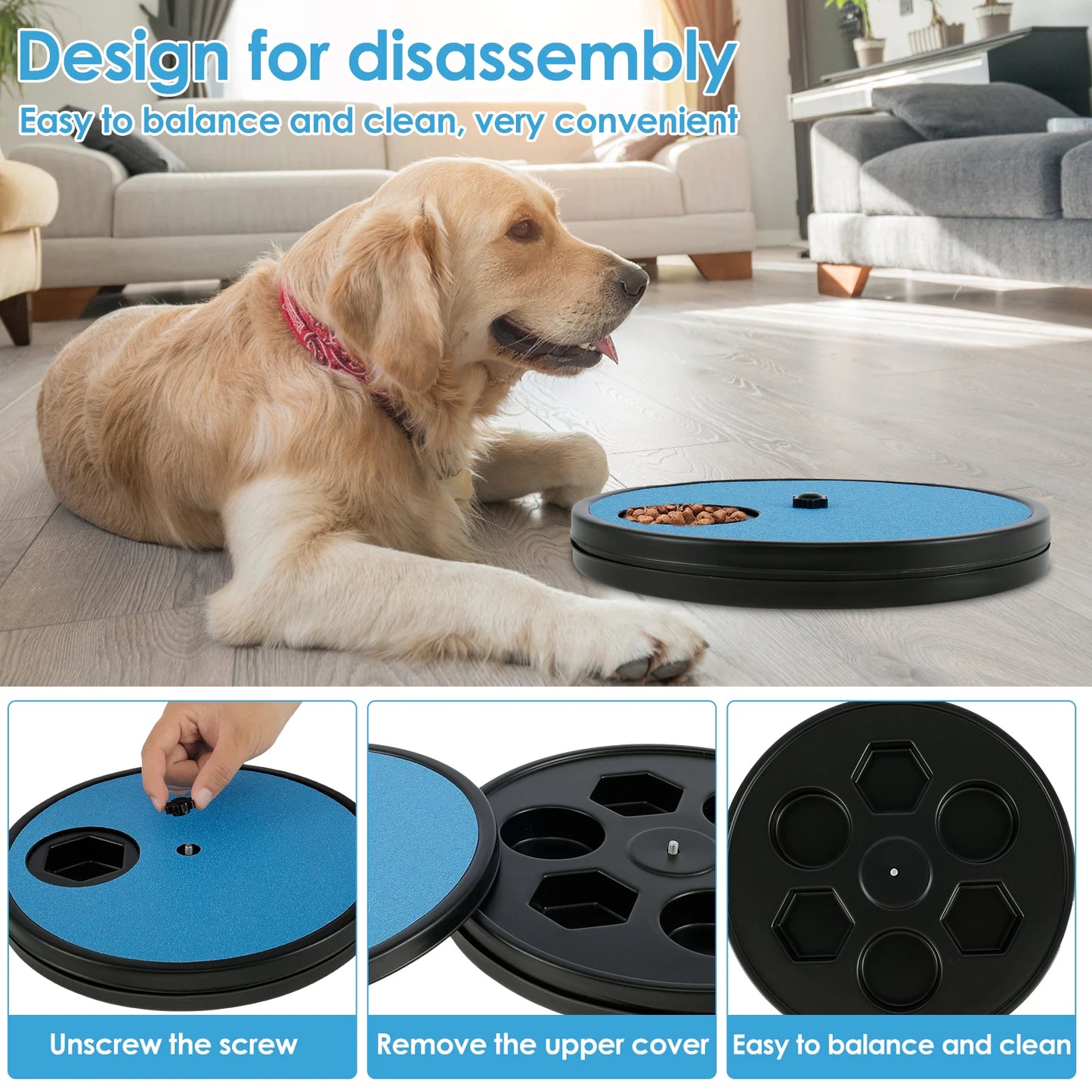 Dog Scratch Pad with 6 Snack Compartments