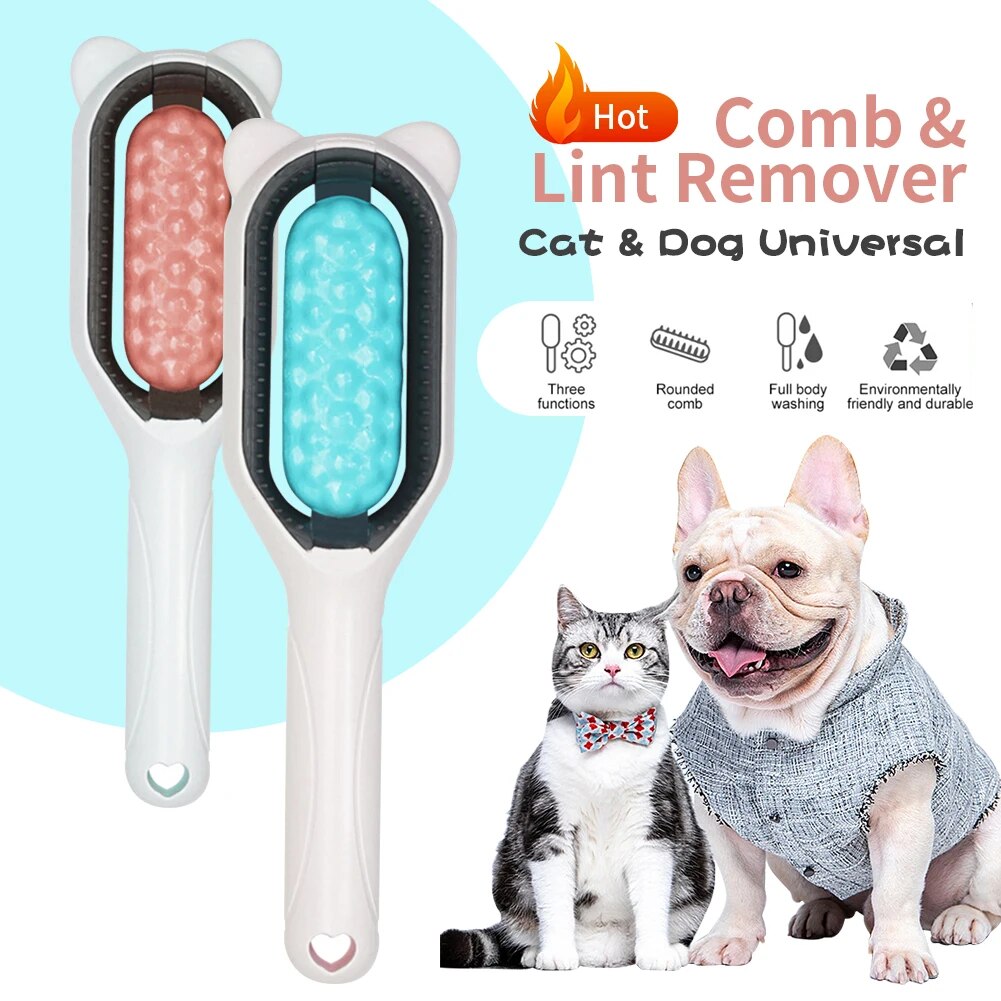 2-in-1 Pet Deshedding Brush